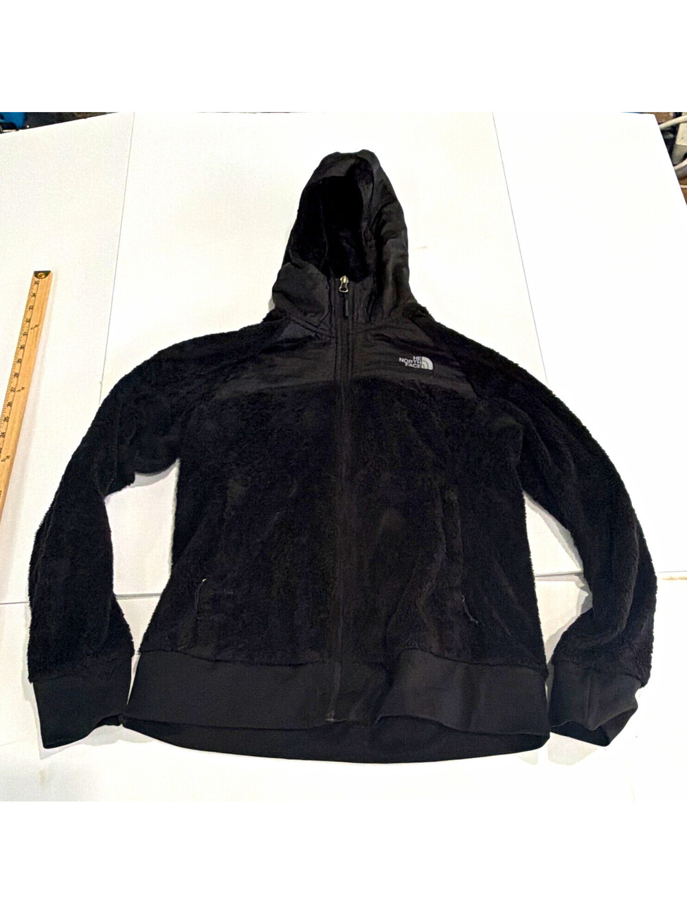 The North Face Osito Women’s M Black Hooded Full Zip Fleece Jacket